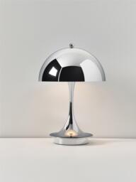 Small Portable LED Table Lamp Panthella 160, Design Verner Panton - thumbnail 4