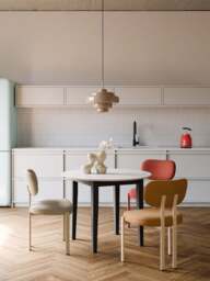 Round Marble Effect Dining Table Jackson, in various sizes - thumbnail 6