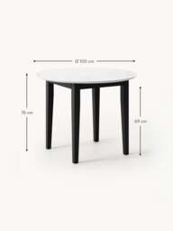 Round Marble Effect Dining Table Jackson, in various sizes - thumbnail 7