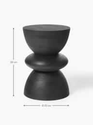 Round Mango Wood Side Table Benno - thumbnail 8