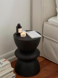 Round Mango Wood Side Table Benno - thumbnail 2
