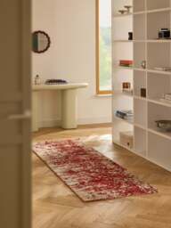 Hand-Woven Wool Runner Cynthia with Abstract Pattern - thumbnail 6