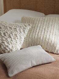 Handmade Chunky Knit Cushion Cover Belen - thumbnail 3