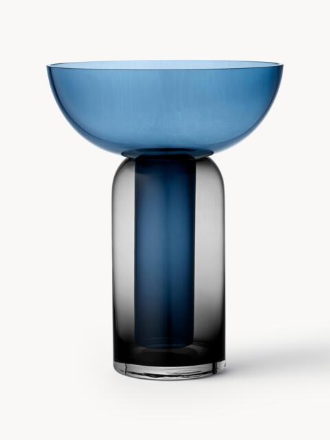 Mouth-Blown Glass Vase Torus, H 33 cm - image 1