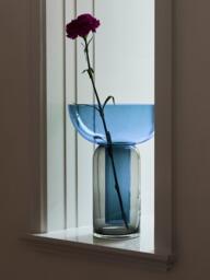 Mouth-Blown Glass Vase Torus, H 33 cm - thumbnail 2