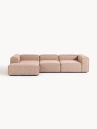 Linen Blend Modular Corner Sofa Lennon (4-seater)