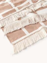 Checked Reversible Throw Edison with Fringed Hem - thumbnail 4
