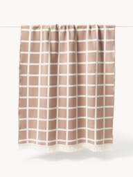 Checked Reversible Throw Edison with Fringed Hem - thumbnail 6
