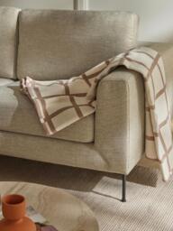 Checked Reversible Throw Edison with Fringed Hem - thumbnail 2
