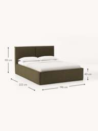 Upholstered Bouclé Bed Dream with Storage - thumbnail 6