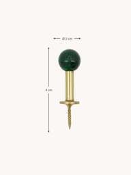 Handmade Metal Wall Hooks Ball, Set of 2 - thumbnail 6