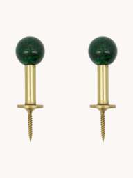 Handmade Metal Wall Hooks Ball, Set of 2 - thumbnail 3