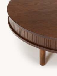 Coffee Table Calary with Fluted Front, Ø 110 cm - thumbnail 3