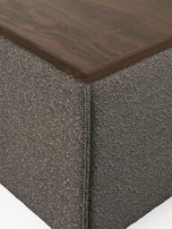 Bouclé Ottoman Lennon with Storage - thumbnail 5