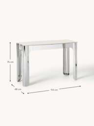 Console Table Georgia with Glass Top - thumbnail 6