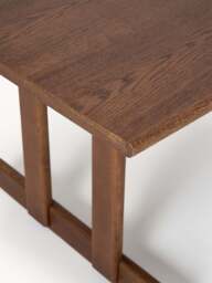 Extendable Oak Wood Dining Table Brynn, in various sizes - thumbnail 6