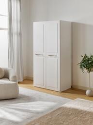 Modular Hinged Door Wardrobe Charlotte, 100 cm Wide, in various sizes - thumbnail 8