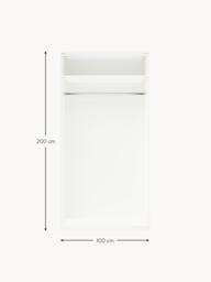 Modular Hinged Door Wardrobe Charlotte, 100 cm Wide, in various sizes - thumbnail 9