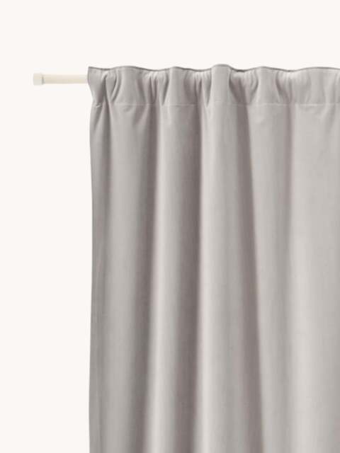 Velvet Dim-Out Multi-Band Curtain Rush, W 270 cm - image 1
