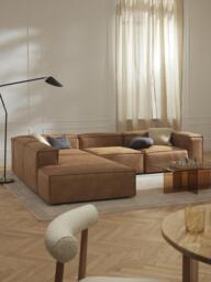 Modular Leather Corner Sofa Lennon (4-seater) - thumbnail 2