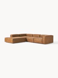 Modular Leather Corner Sofa Lennon (4-seater) - thumbnail 4