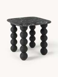 Marble Side Table Lyndi with Oak Legs - thumbnail 1