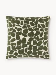 Bouclé and Chenille Cushion Cover Nenda - thumbnail 1