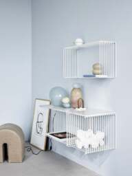 Marble Top Panel Panton Wire Single for Modular Shelf System, W 35 cm - thumbnail 3