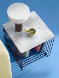 Marble Top Panel Panton Wire Single for Modular Shelf System, W 35 cm - thumbnail 2