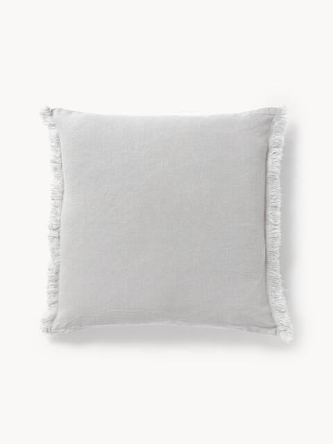 Linen Cushion Cover Luana with Fringes - image 1
