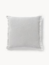 Linen Cushion Cover Luana with Fringes - thumbnail 1