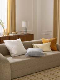 Linen Cushion Cover Luana with Fringes - thumbnail 5