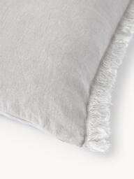 Linen Cushion Cover Luana with Fringes - thumbnail 2