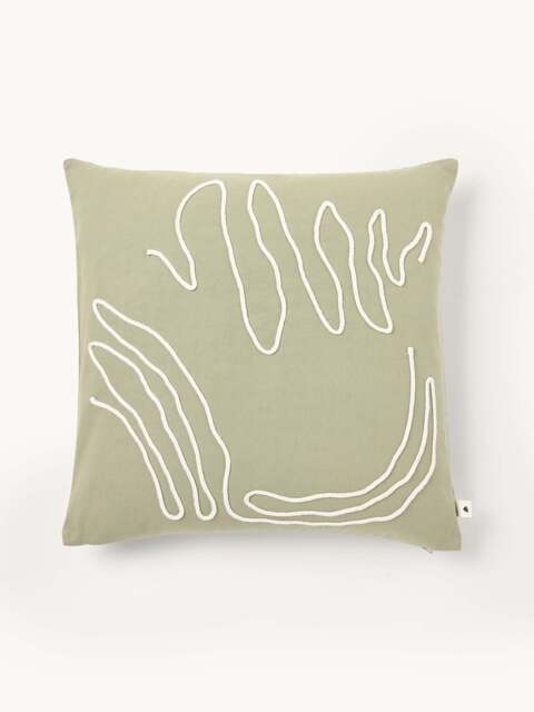 Hand-Stitched Organic Cotton Cushion Cover Jot