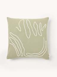 Hand-Stitched Organic Cotton Cushion Cover Jot - thumbnail 1
