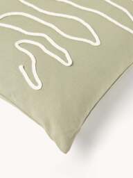 Hand-Stitched Organic Cotton Cushion Cover Jot - thumbnail 4