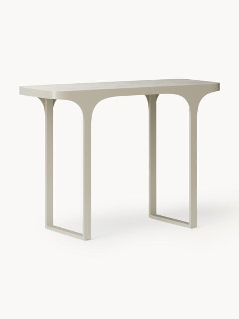 Travertine Effect Console Table Bella - image 1