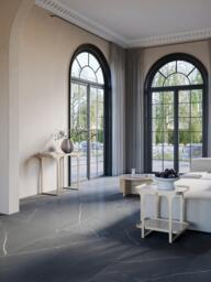 Travertine Effect Console Table Bella - thumbnail 2