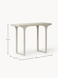 Travertine Effect Console Table Bella - thumbnail 7