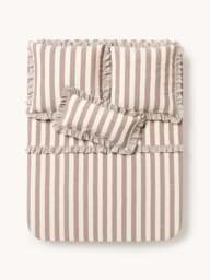 Ruffled Linen-Cotton Flat Sheet Posie - thumbnail 3