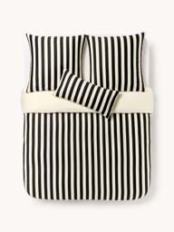Striped Cotton Sateen Duvet Cover Zani - thumbnail 3