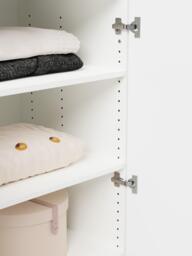 Modular Hinged Door Wardrobe Charlotte, 50 cm Wide, in various sizes - thumbnail 4