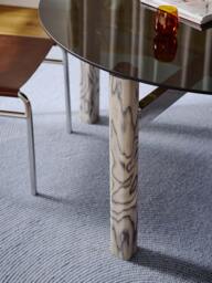 Dining Table Sam with Glass Top, in various sizes - thumbnail 7