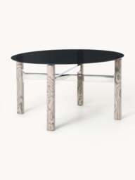 Dining Table Sam with Glass Top, in various sizes - thumbnail 1