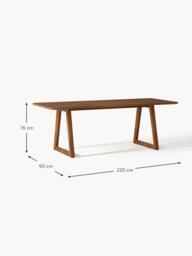 Oak Wood Dining Table Nik, in various sizes - thumbnail 6