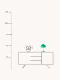 Dimmable Portable LED Table Lamp Panthella 250, Design Verner Panton - thumbnail 9