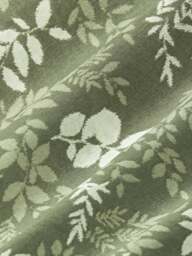 Leaf Print Pillowcase Pola in Linen-Cotton Blend with Flange - thumbnail 5