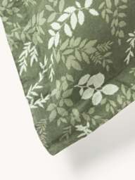 Leaf Print Pillowcase Pola in Linen-Cotton Blend with Flange - thumbnail 6