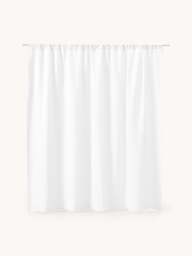 Light-Filtering Linen Rod Pocket Curtain Shelly, W 280 cm - thumbnail 2