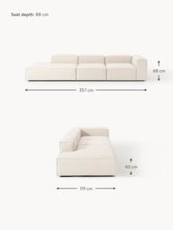 XL Linen Blend Modular Chaise Lennon - thumbnail 9
